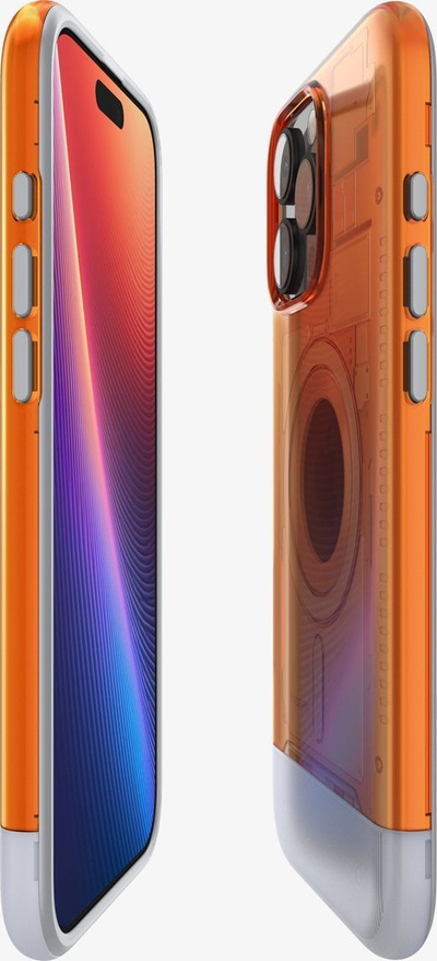 Kapak telefoni Spigen Classic C1 MagSafe, për iPhone 16 Pro, portokalli