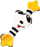 Lodër rrotull Hencz Panda, për dorezë karroce, për foshnje, shumëngjyrëshe