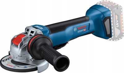 Gojërrëmjë elektrike Bosch GWX 18V-10P Professional X-LOCK, 125mm, 18V, pa bateri