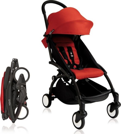 Set aksesorësh karroce Babyzen YOYO+ Color Pack, tendë dhe jastëk sedilje, UPF 50+, e kuqe