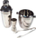 Set pajisjesh për banakier Metlex MX-9316, 4 pjesësh, të argjendë