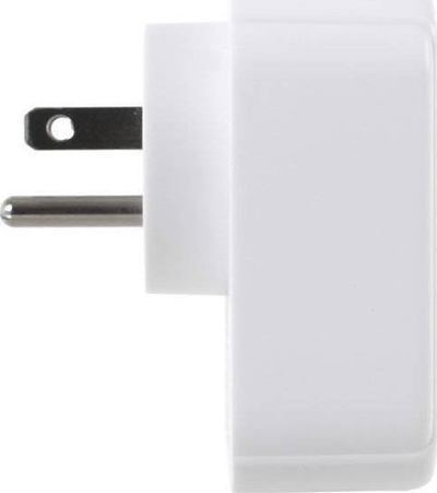 Adapter udhëtimi World to USA me USB, 2x USB, 1x USB C, i bardhë