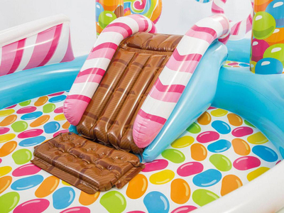 Set lojërash uji Intex Candy Playground 57149, i fryrë, 295x191cm, shumëngjyrësh