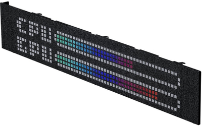 Panel LED për PC Phanteks Matrix Screen 600 LED, kompatibil me XT View G400A, i zi charcoal
