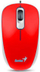 Maus Genius DX-110, me kabllo, USB, i zi dhe i kuq