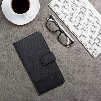 Kapak telefoni Siemens Book Case OEM GOMMA Book për Xiaomi Redmi Note 14 Pro 4G, tip libër, me xhepa për karta, blu
