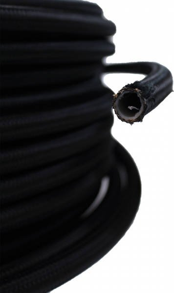 Zorrë karburanti PTFE AN10, 14mm, fije çeliku dyshe