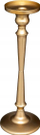 Shandan metalik Atmosphera, 39 cm, bazë 13 cm, ngjyrë ari
