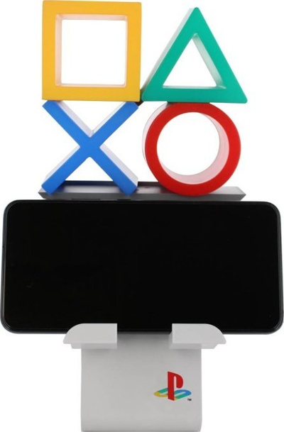 Mbajtëse telefoni PlayStation Heritage Ikon, me drita LED shumëngjyrëshe, e bardhë