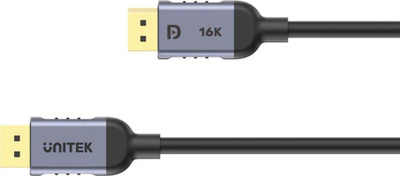 Kabllo DisplayPort Unitek C1626GY01, 2.1, 8K 120Hz, 1.5m, gri