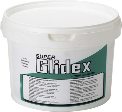 Lubrifikant silikoni Super Glidex 3115120, për tuba PVC PP, kovë 2.5 kg, i bardhë