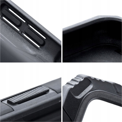 Këllëf Nitro Armor për Samsung S24 FE, me unazë‑qëndrim, i zi