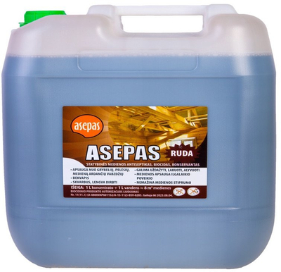 Dezinfektues ASEPAS Brown, antiseptik sipërfaqesh, 20L
