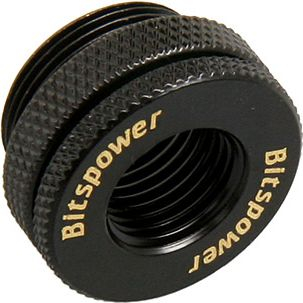 Адаптер за ладење со вода BitsPower BP-MBWP-C04, 1/4\", метален, црн мат