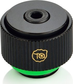 Fiting ajri për ftohje uji Bitspower Touchaqua AIR Exhaust, set 2 copë, G1/4", i zi