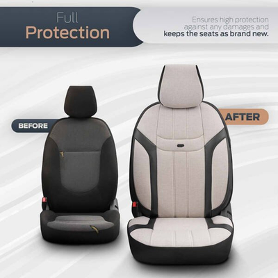Mbulesa sediljesh makine Otom OT86753 Swan 503, set universal, material tekstil, bezhë me të zezë