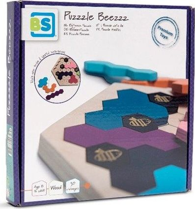 Lojë puzzle BS Toys Beezzz, 30 karta sfidash, edukative, shumëngjyrëshe