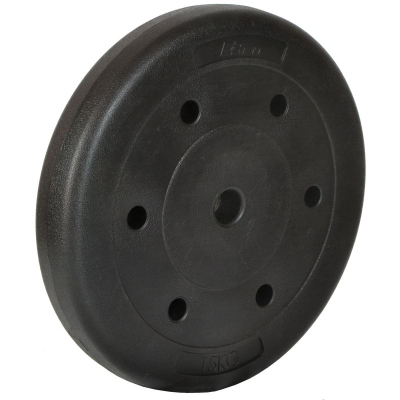 Disk peshe Eb Fit Composite, 15 kg, vrimë 28 mm, i zi