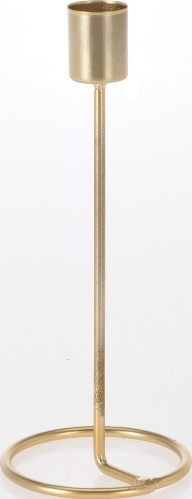 Mbajtëse qirinjsh Home Styling Collection Candlestick, 20.5 cm, metal, e zezë