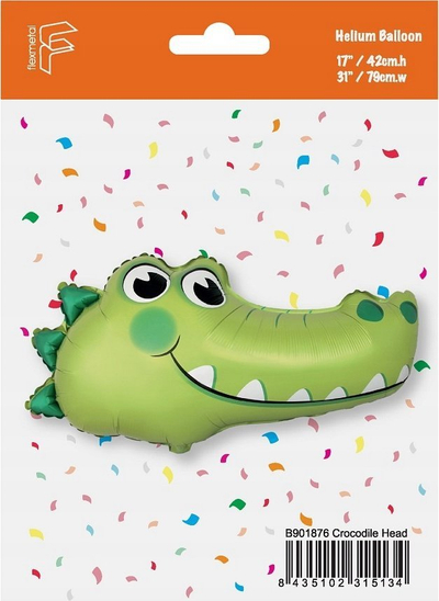 Balonë folie Flexmetal FXCrocodile, 24", formë krokodili, shumëngjyrësh