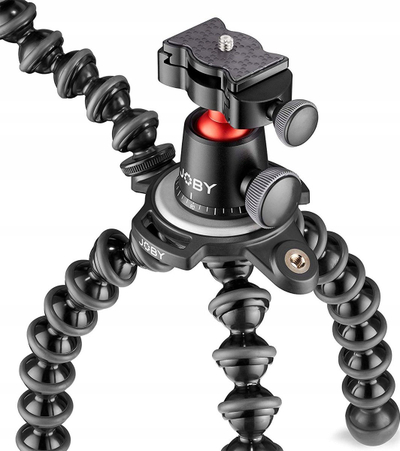 Tripod fleksibël JOBY GorillaPod 3K PRO Rig, mban deri në 3 kg, me kokë sferike, ngjyrë e zezë