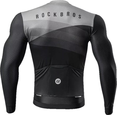 Fanellë çiklizmi Rockbros 15120009002, me mëngë të gjata, për burra, e zezë, M