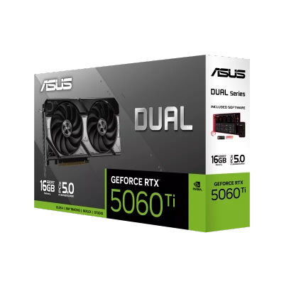 Kartelë grafike ASUS Dual NVIDIA GeForce RTX 5060 Ti 16GB GDDR7