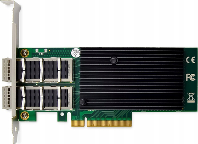Kartë rrjeti Digitus 2 porta, 40GbE QSFP+, PCI Express 3.0, e zezë