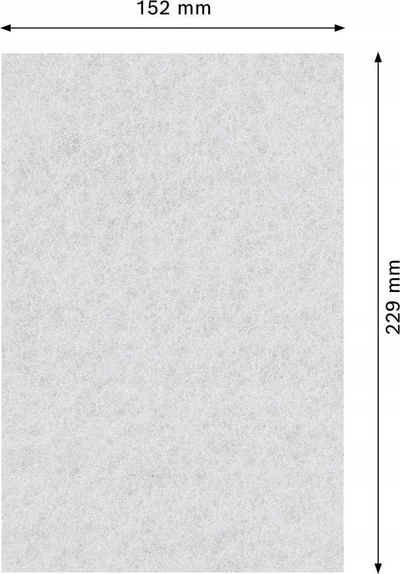 Fletë pastruese Bosch Fiber Expert N880 HP, 152 x 229 mm, për metal dhe dru, gri