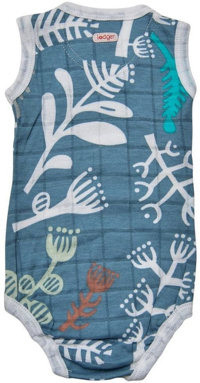Body bebe Lodger Romper Botanimal, 62 cm, pambuk, blu