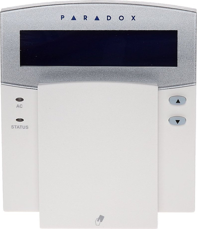 Жичена тастатура Paradox K-641/R, ЛЦД екран, РФИД читач, црна
