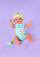 Kukull interaktive BABY born Little Magic Boy 834602, 36cm, me gjëra shoq, shumëngjyrëshe