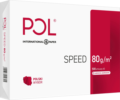 Fleta të bardha shtypi International Paper PolSpeed ​​A3, 500 copë