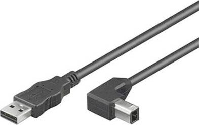 Kabllo USB Techly, USB-A në USB-B, 2m, e zezë