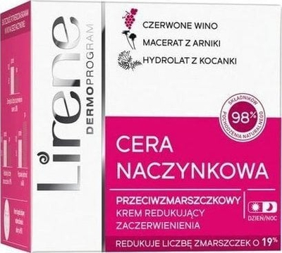 Krem fytyre Lirene Couperose Skin, kundra rrudhave, ul skuqjen, 50 ml