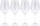 Set gotash vere Duka Oppurg, 500 ml, xham transparent, 4 copë