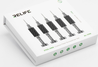 Set kaçavidash Relife RL-729A, 5 në 1, për pajisje elektronike, i zi