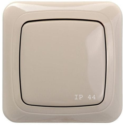 Ndërprerës i vetëm i futura Liregus IJ1.10-005 A/S, IP44, i bardhë