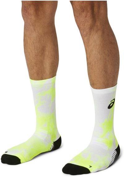 Çorape vrapimi Asics Performance Run Crew, unisex, të verdha