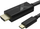 Kabllo adapter video Techly IADAP-USBC-HDMI5TY, USB Type C në HDMI, 5 m, 4K, e zezë