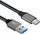 Kabllo USB Art OEM C2 1m, USB A me USB C, 15W, e zezë