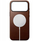 Mbështjellës telefoni Nomad Modern Leather Case për iPhone 17 Pro, lëkurë natyrale, kafe