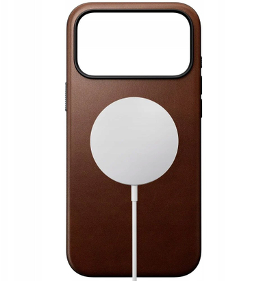 Mbështjellës telefoni Nomad Modern Leather Case për iPhone 17 Pro, lëkurë natyrale, kafe