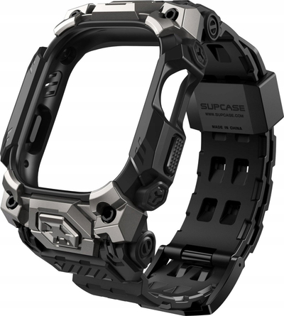 Rrip mbrojtës SUPCASE UB Ore për Apple Watch 49mm, i fortë, i zi