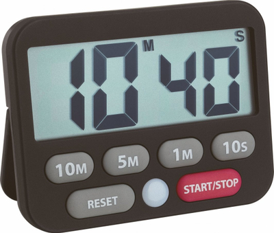 Kronometër dixhital kuzhine TFA 38.2038.01, 99 min, bateri CR2032, i zi