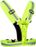 Jelek reflektues Avento Running Safety Vest, me LED, për vrap, i verdhë neon
