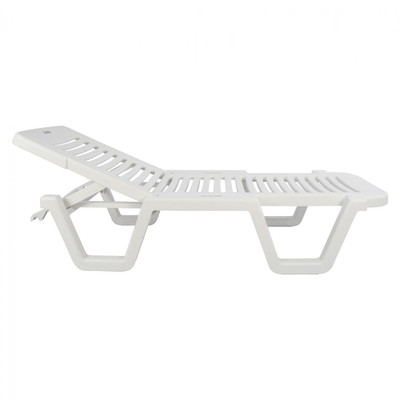 Shezllon plazhi plastik, 70×190×36