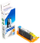 Rifill bojë printeri G&G NP-C-0571XL GY, kompatibil me Canon CLI-571XLGY 0335C001, gri