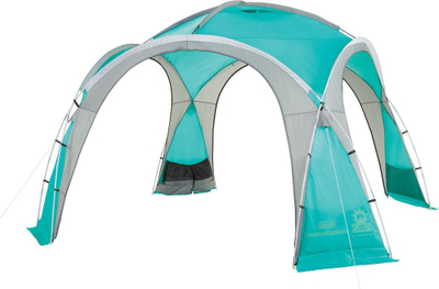 Çadër pavijon Coleman Event Dome L, mbrojtje UV UPF 50+, strukturë fiberglass, jeshile turkeze