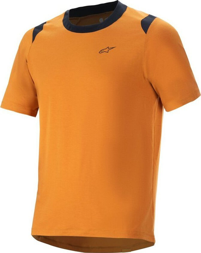Блуза за велосипедизам Alpinestars A-Dura Dri Wool, кратки ракави, за мажи, златна, XL